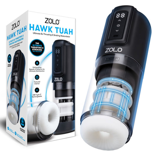Zolo HAWK TUAH Ultimate BJ Stroker - USB Rechargeable Thrusting & Rotating Auto Stroker
