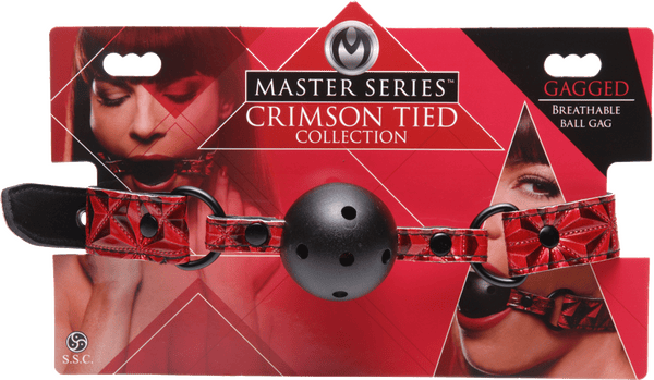 Crimson Tied Breathable Ball Gag - Btantalized.com.au