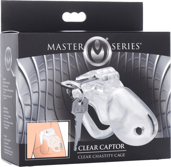 Clear Captor Chastity Cage - Large - Btantalized.com.au