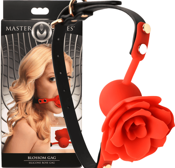 Blossom Gag Silicone Rose Gag - Btantalized.com.au