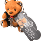 Gagged Teddy Bear Keychain - Btantalized.com.au