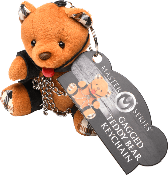 Gagged Teddy Bear Keychain - Btantalized.com.au
