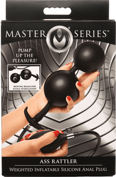 Ass Rattler Weighted Inflatable Silicone Anal Plug - Btantalized.com.au