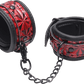 Crimson Tied Embossed Ankle Cuffs - Btantalized.com.au