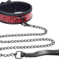 Crimson Tied Collar With Leash - Btantalized.com.au