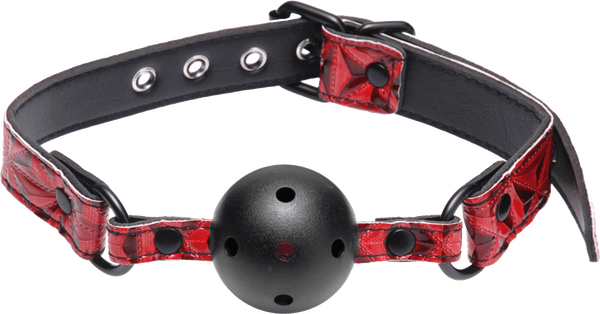 Crimson Tied Breathable Ball Gag - Btantalized.com.au