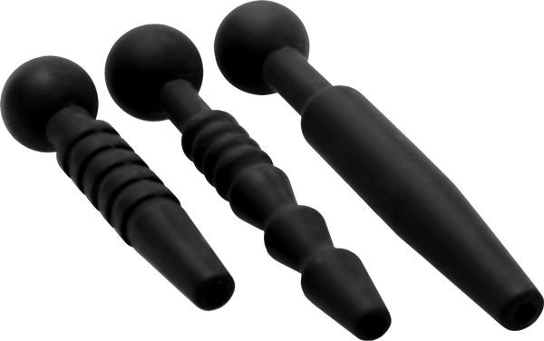 Dark Rods 3 Piece Silicone Penis Plug Set - Btantalized.com.au