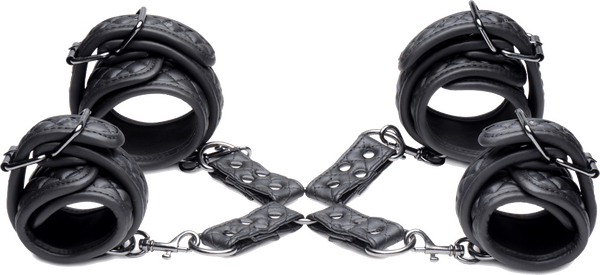 Concede Wrist & Ankle Restraint Set With Bonus Hog-Tie Adaptor - Btantalized.com.au