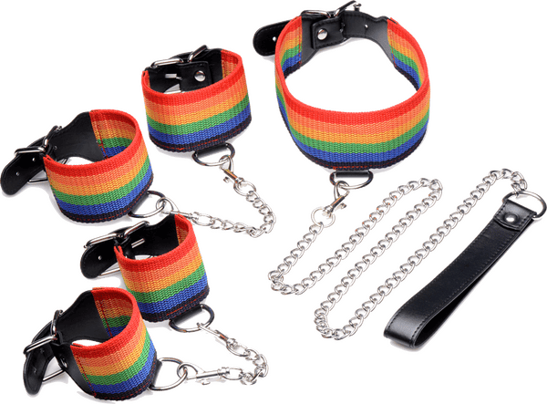Kinky Pride Rainbow Bondage Set - Btantalized.com.au