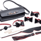 Bondage To Go Black And Red Bow Bondage Set With Carry Case - Btantalized.com.au