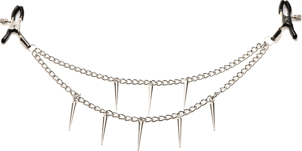 Daggers Double Chain Nipple Clamps - Btantalized.com.au
