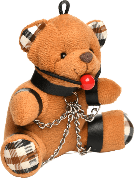 Gagged Teddy Bear Keychain - Btantalized.com.au