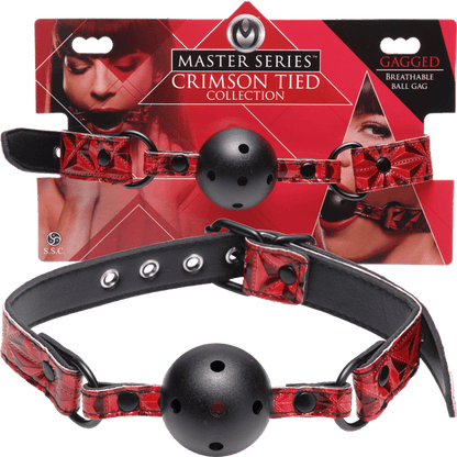 Crimson Tied Breathable Ball Gag - Btantalized.com.au