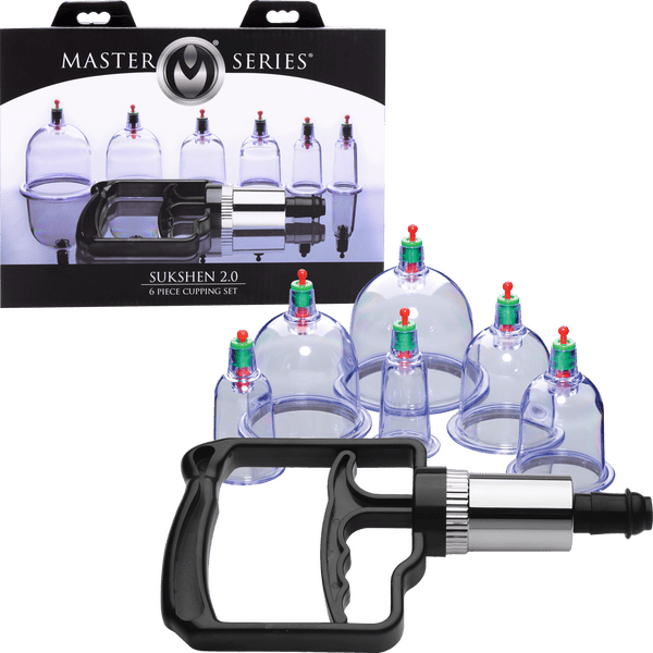 Sukshen 6 Piece Cupping Set With Acu-Points - Btantalized.com.au