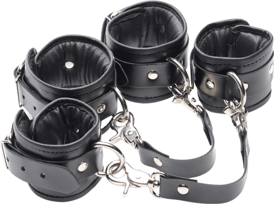 PU Leather Lined Cuffs - Ankle - Btantalized.com.au