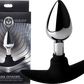 Dark Invader Metal And Silicone Anal Plug - Large - Btantalized.com.au