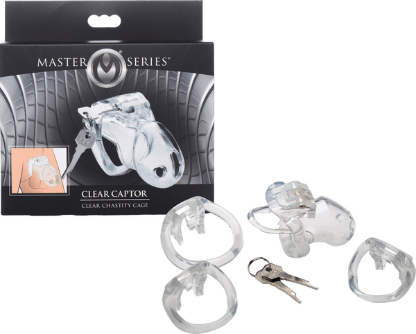 Clear Captor Chastity Cage - Large - Btantalized.com.au