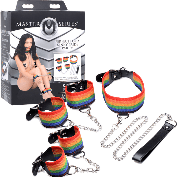 Kinky Pride Rainbow Bondage Set - Btantalized.com.au