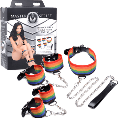 Kinky Pride Rainbow Bondage Set - Btantalized.com.au