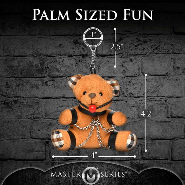 Gagged Teddy Bear Keychain - Btantalized.com.au
