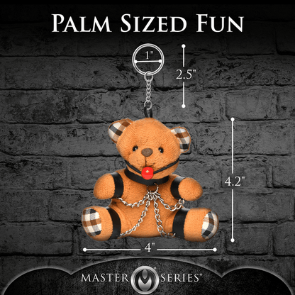 Gagged Teddy Bear Keychain - Btantalized.com.au