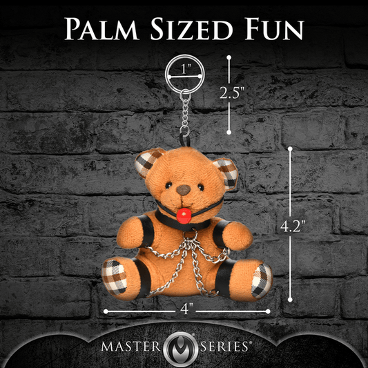 Gagged Teddy Bear Keychain - Btantalized.com.au