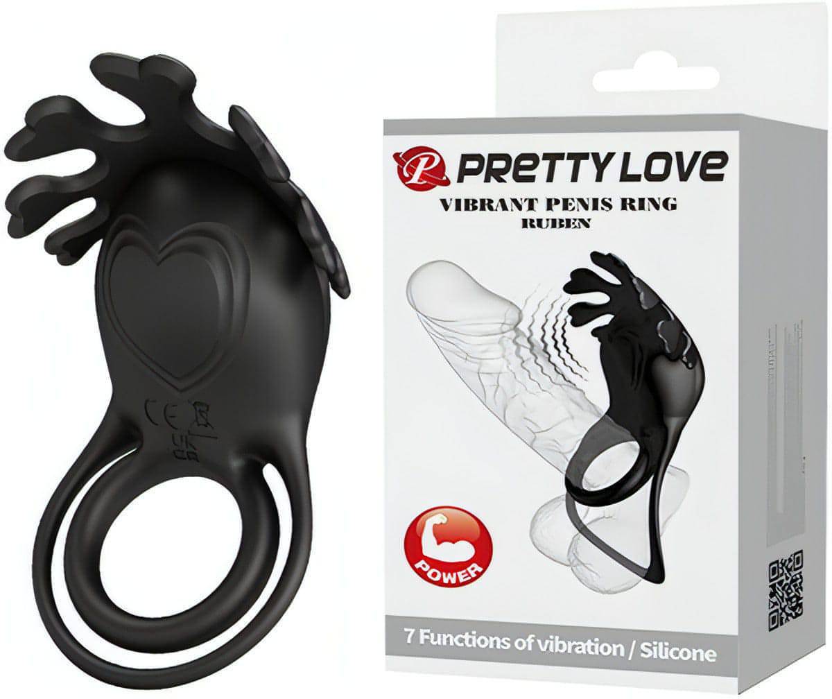 Rechargeable Vibrating Cock Ring Ruben - Btantalized.com.au