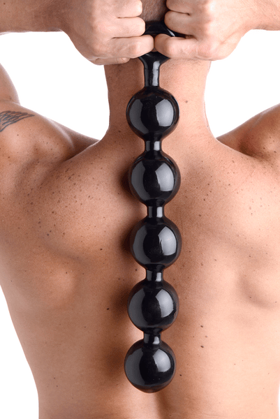Black Baller Anal Beads - Btantalized.com.au