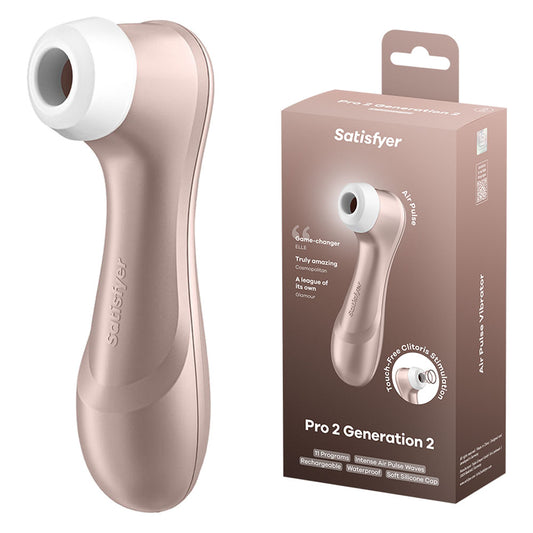 Satisfyer Pro 2 - Rose Gold - Touch-Free USB-C Rechargeable Clitoral Stimulator