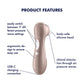 Satisfyer Pro 2 - Rose Gold - Touch-Free USB-C Rechargeable Clitoral Stimulator