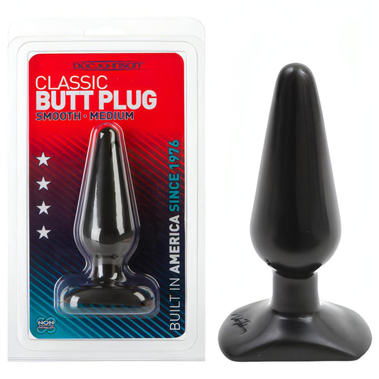 Classic Butt Plug -  14 cm (5.5'') Medium Smooth Butt Plug - Btantalized.com.au