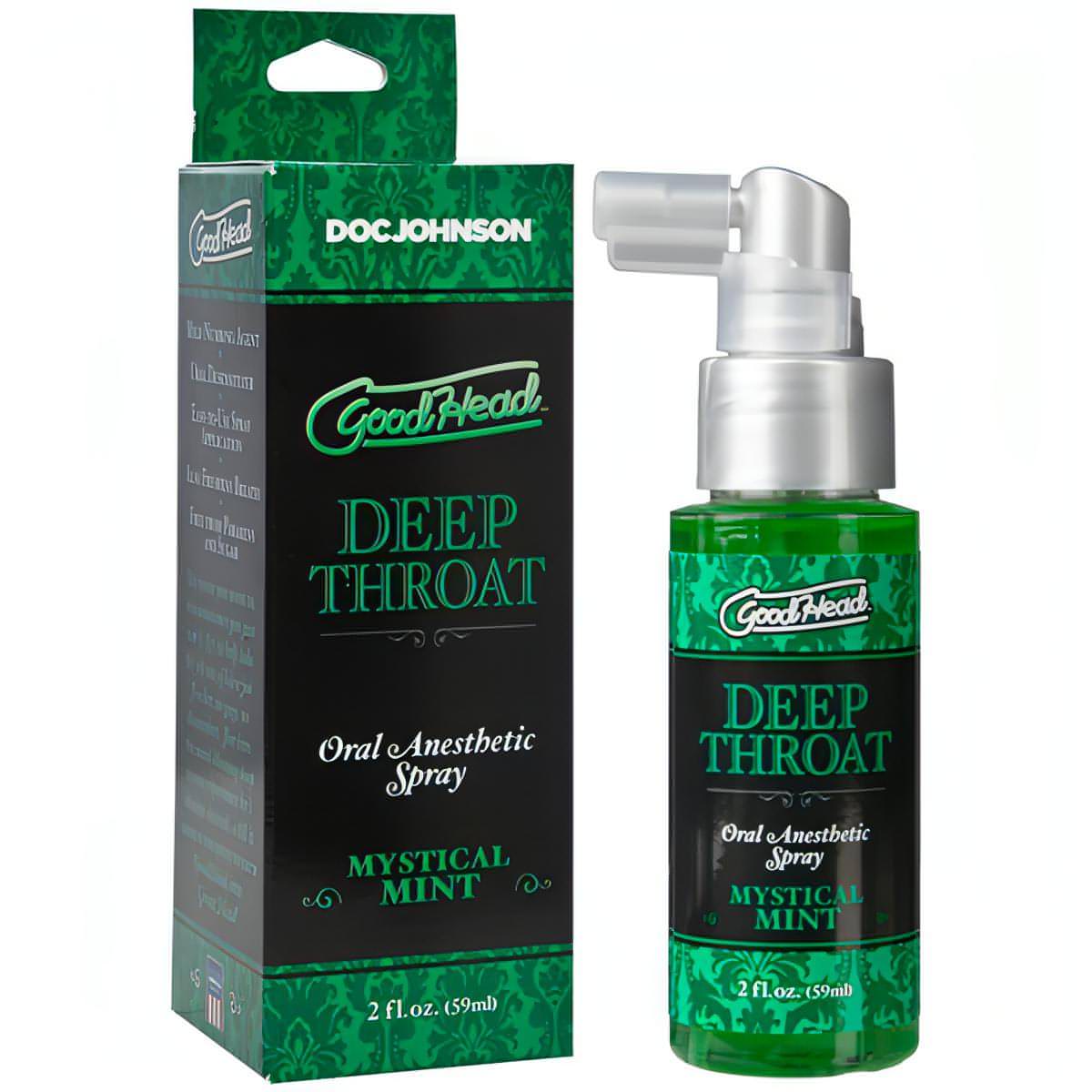 GoodHead Deep Throat Spray - Mystical Mint Flavoured Deep Throat Spray - 59 ml Bottle - Btantalized.com.au