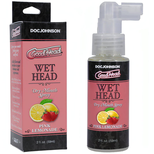 Goodhead Wet Head Dry Mouth Spray - Pink Lemonade Flavoured - 59 ml Bottle - Btantalized.com.au