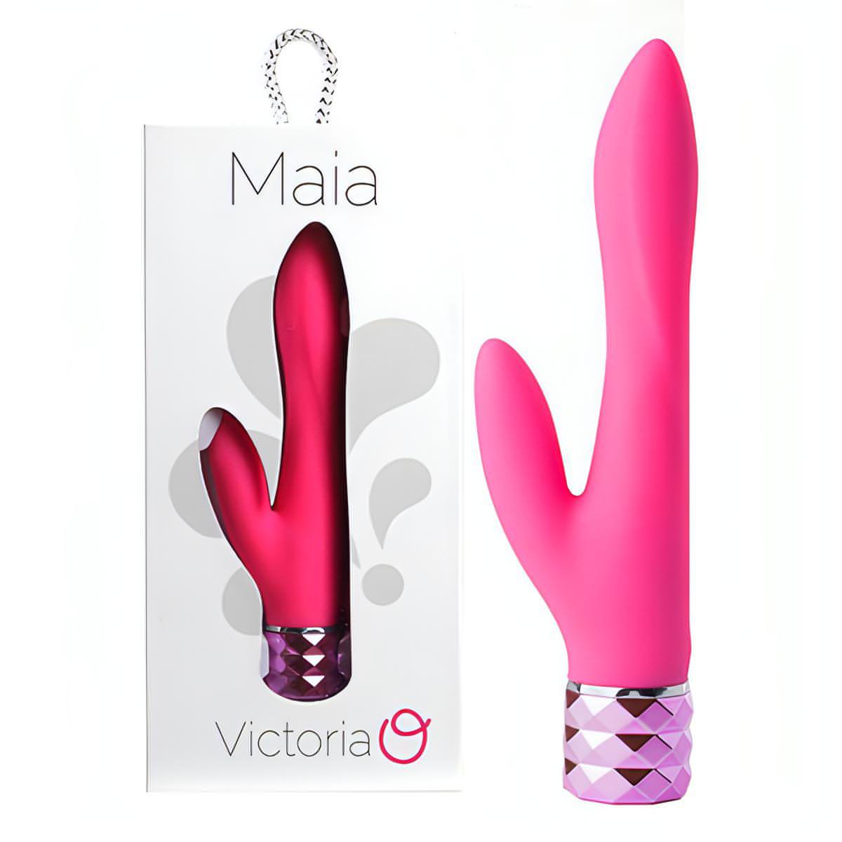Maia Victoria -  15.2 cm USB Rechargeable Rabbit Vibrator - Btantalized.com.au