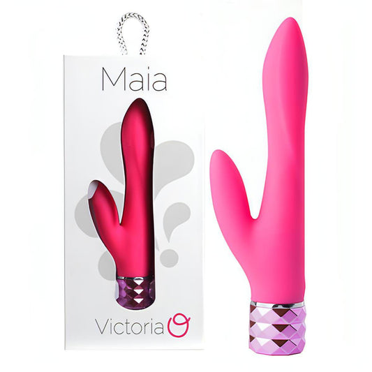 Maia Victoria -  15.2 cm USB Rechargeable Rabbit Vibrator - Btantalized.com.au
