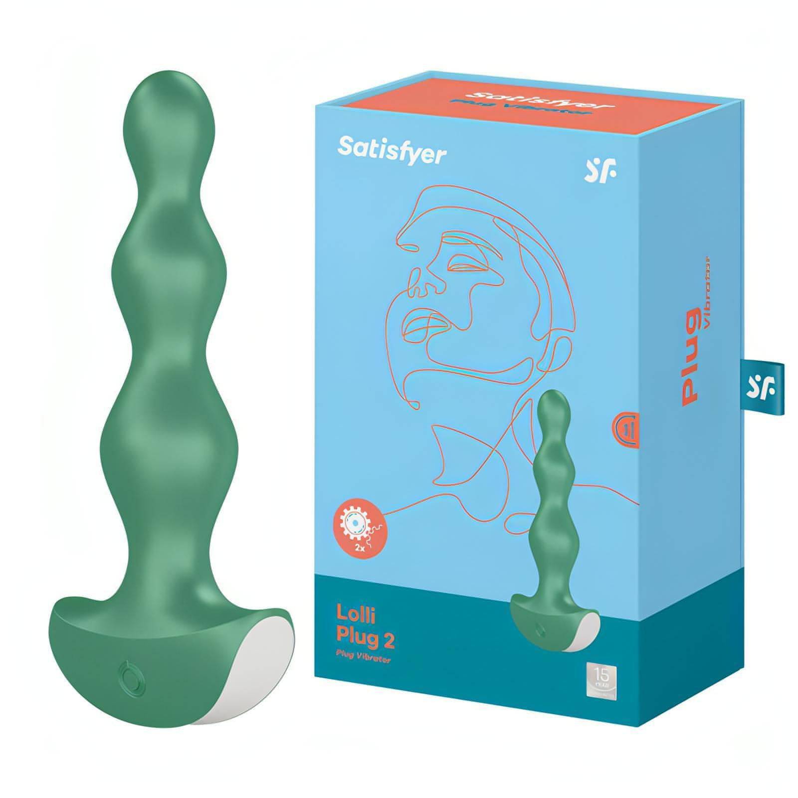 Satisfyer Lolli-Plug 2 -  Vibrating Anal Beads - Btantalized.com.au