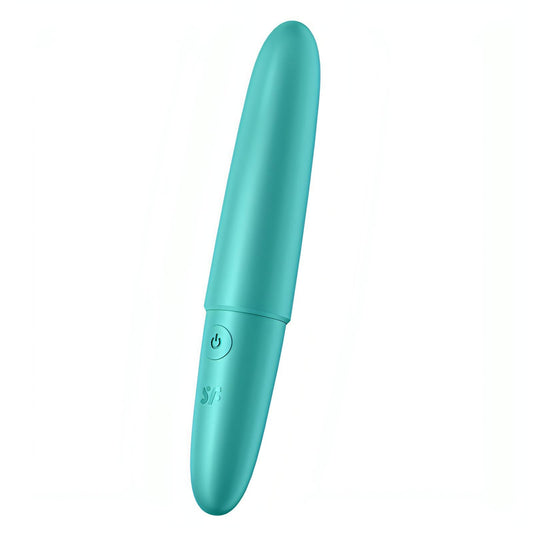 Satisfyer Ultra Power Bullet 6 - Turquoise USB Rechargeable Bullet - Btantalized.com.au