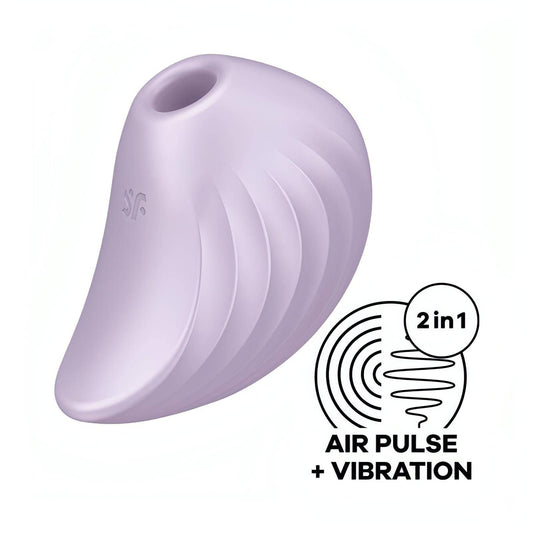 Satisfyer Pearl Diver - Violet - Violet USB Rechargeable Air Pulsation Stimulator - Btantalized.com.au