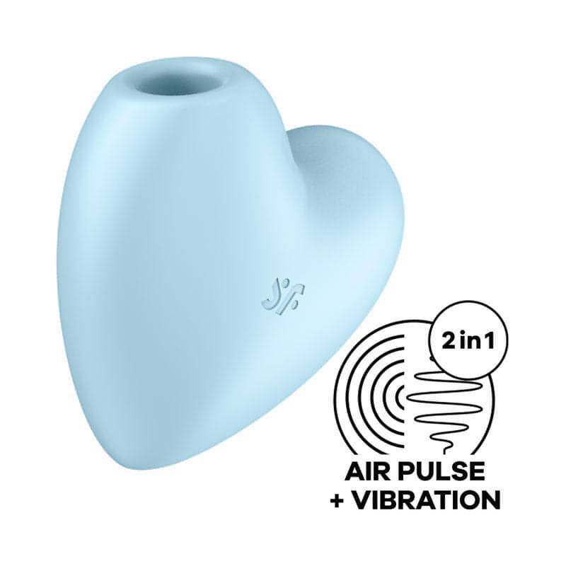 Satisfyer Cutie Heart -  -  USB Rechargeable Air Pulsation Stimulator with Vibration - Btantalized.com.au