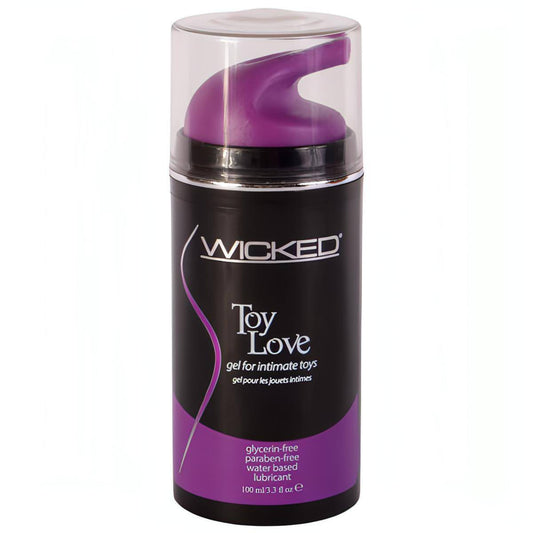 Wicked Toy Love - Glycerin Free Water Based Lubricant - 100 ml (3.3 oz) Bottle - Btantalized.com.au