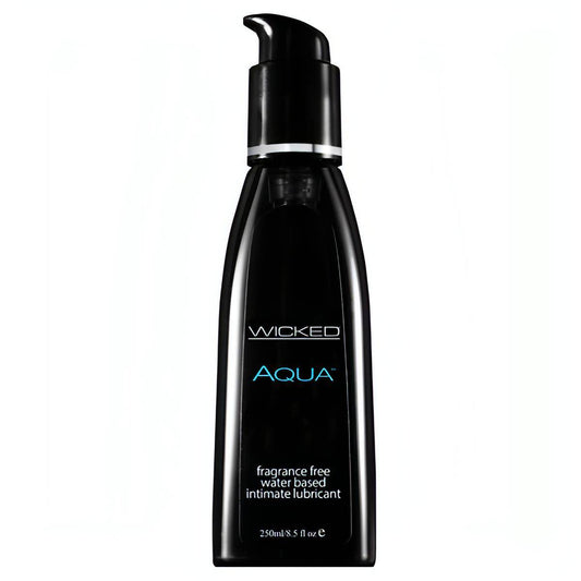 Wicked Aqua - Water Based Lubricant - 250 ml (8.5 oz) Bottle - Btantalized.com.au