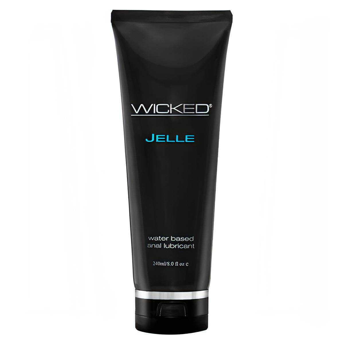 Wicked Jelle - Water Based Anal Lubricant - 240 ml (8 oz) Bottle - Btantalized.com.au
