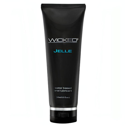 Wicked Jelle - Water Based Anal Lubricant - 240 ml (8 oz) Bottle - Btantalized.com.au