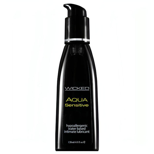 Wicked Aqua Sensitive - Water Based Lubricant - 120 ml (4 oz) Bottle - Btantalized.com.au