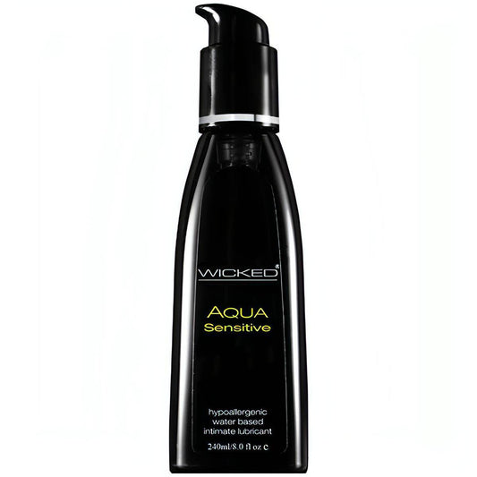 Wicked Aqua Sensitive - Water Based Lubricant - 240 ml (8 oz) Bottle - Btantalized.com.au