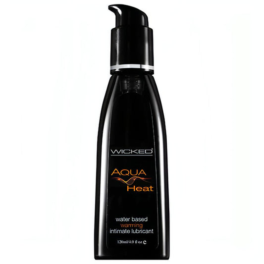 Wicked Aqua Heat - Warming Water Based Lubricant - 120 ml (4 oz) Bottle - Btantalized.com.au