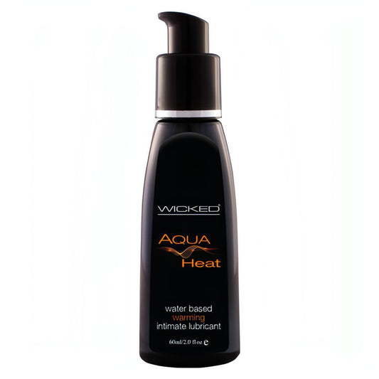 Wicked Aqua Heat - Warming Water Based Lubricant - 60 ml (2 oz) Bottle - Btantalized.com.au