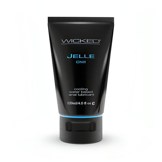 Wicked Jelle Chill - Cooling Water Based Anal Lubricant - 120 ml (4 oz) Bottle - Btantalized.com.au