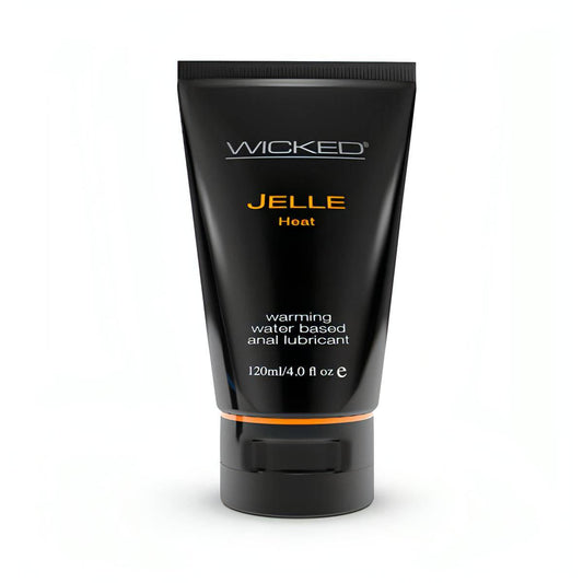 Wicked Jelle Heat - Warming Water Based Anal Lubricant - 120 ml (4 oz) Bottle - Btantalized.com.au