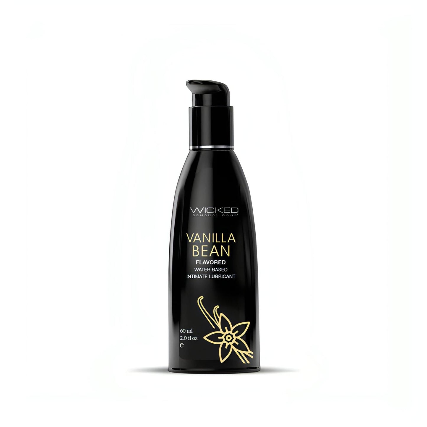 Wicked Aqua Vanilla Bean - Vanilla Bean Flavoured Water Based Lubricant - 60 ml (2 oz) Bottle - Btantalized.com.au